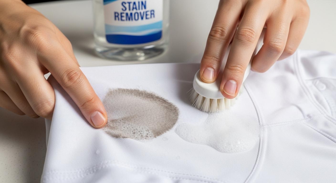 운동복 얼룩 지우기