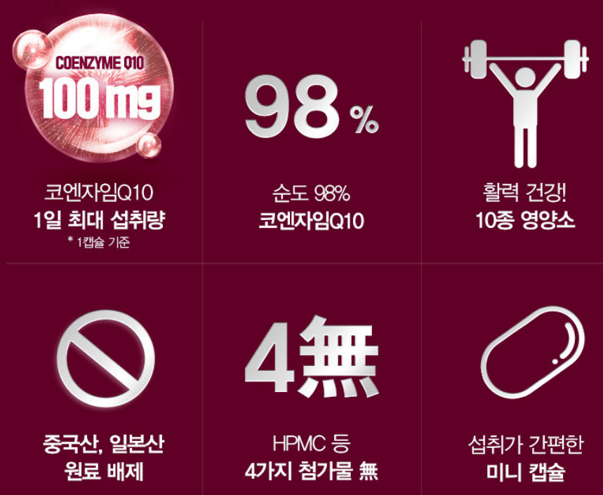 코큐텐(코엔자임) 추천 순위 TOP 5(24년 2월)