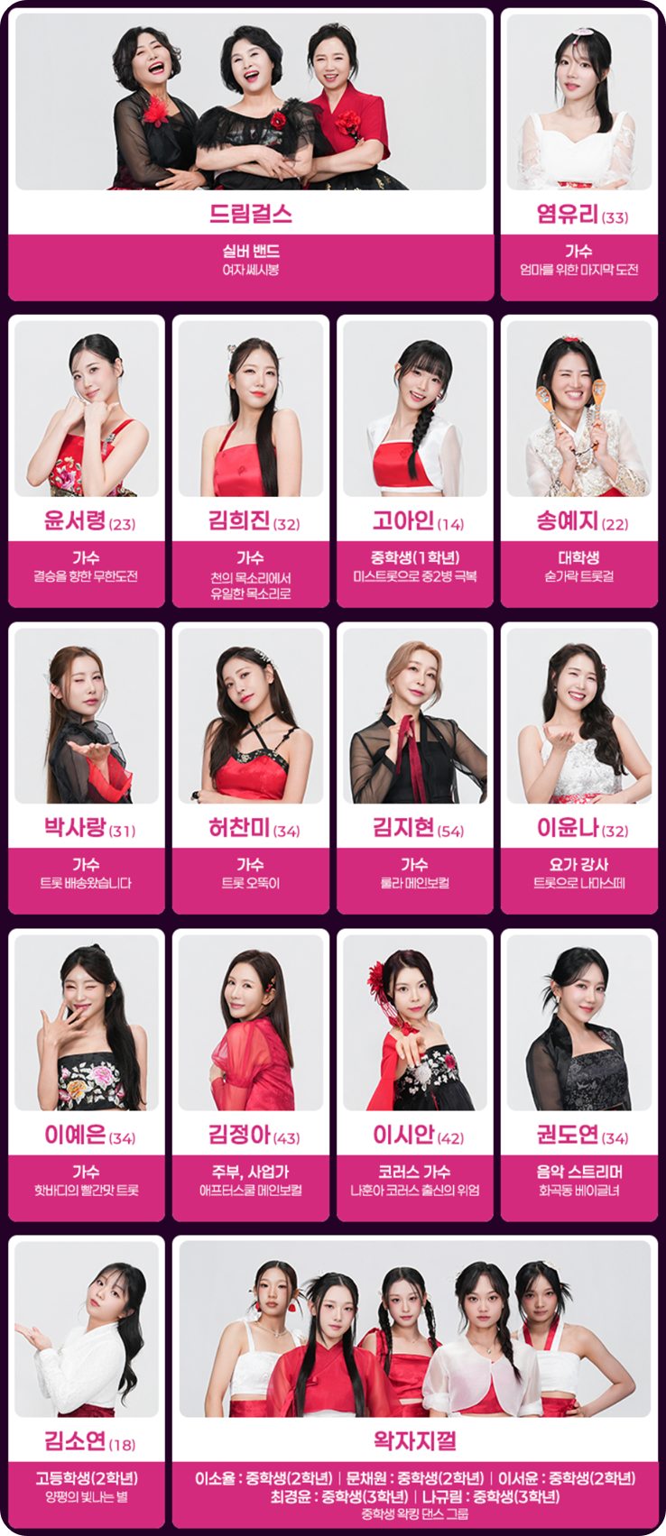 미스트롯4 참가자 이미지/출처:TV조선