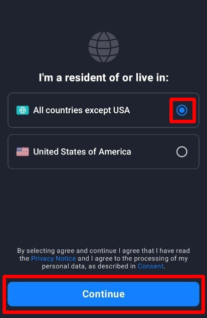 미국을 제외한 국가 체크표시를 강조하는 사진