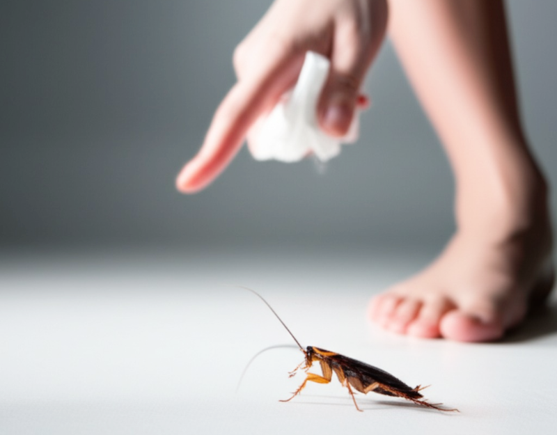 바퀴벌레-손으로-잡기