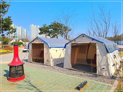 청라해변공원캠핑장-전경
