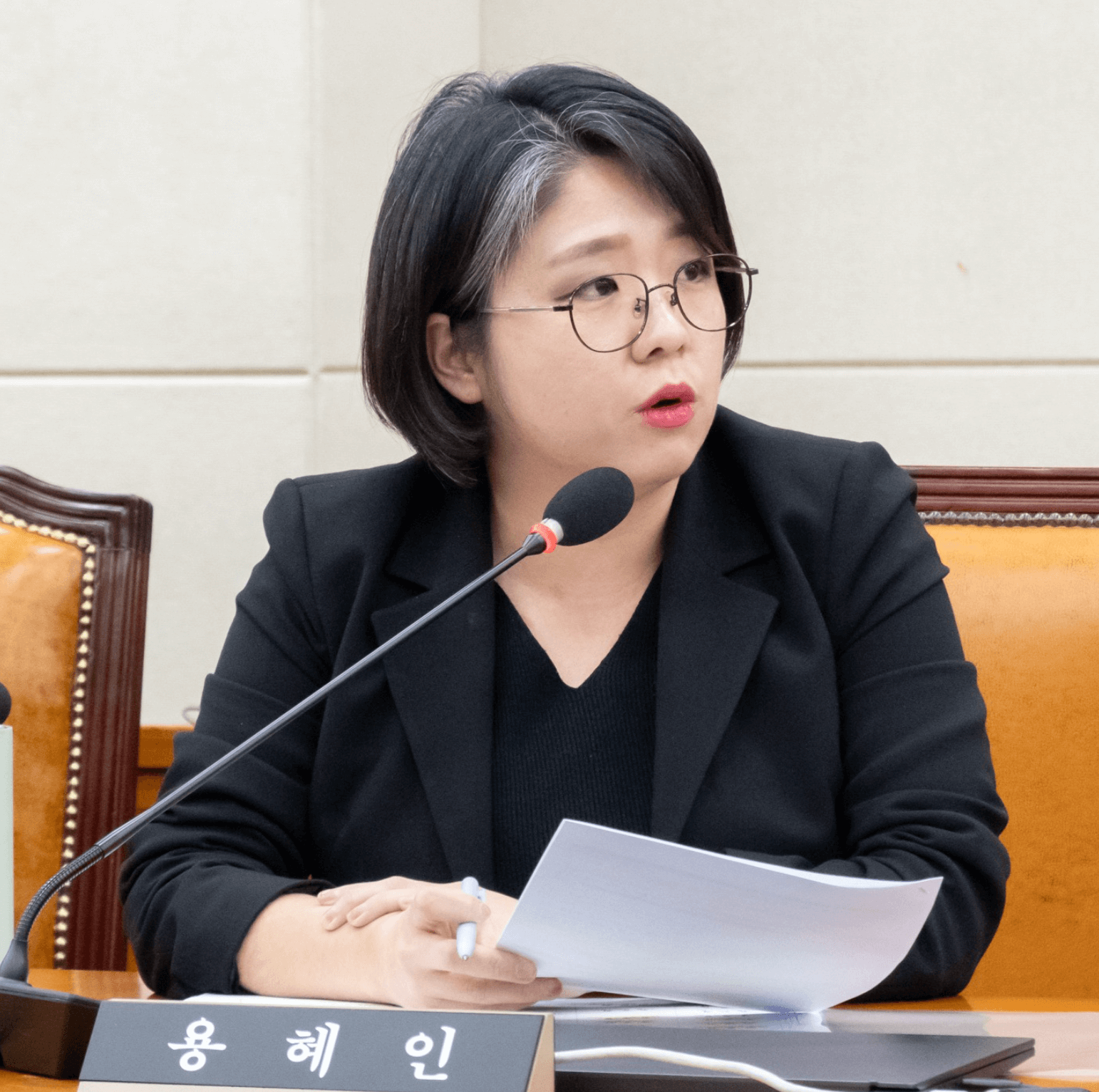 용혜인 의원 흰머리