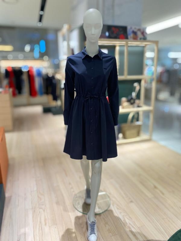 라코스테 여성 플레어 라인 셔츠 원피스 EF032E-52N 166