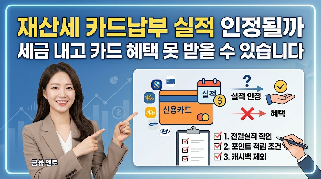 재산세 카드납부 실적 인정