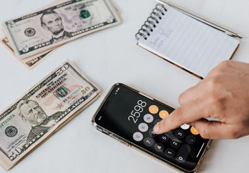 통신비 환급 조회로 미환급금액을 계산하고 있다.