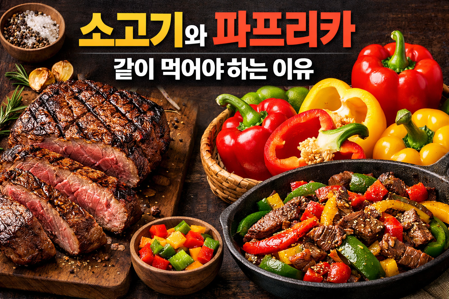 소고기와 파프리카