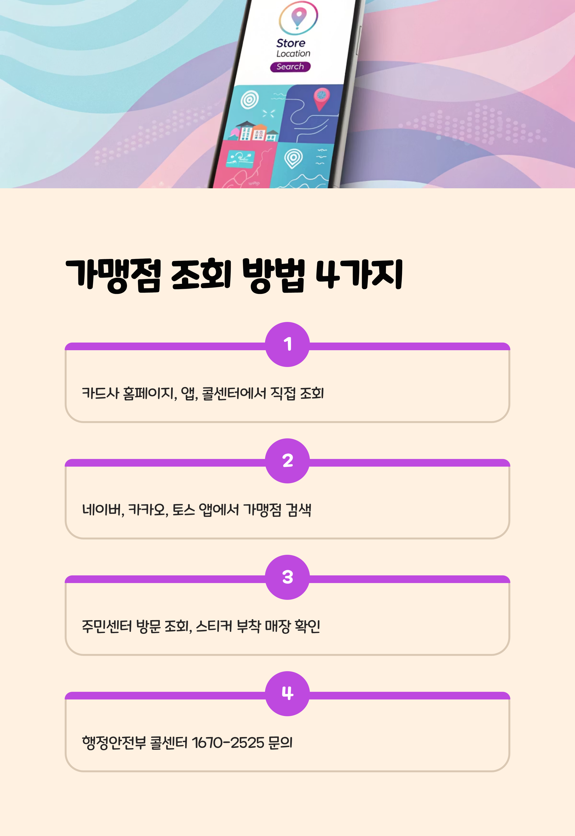 가맹점 조회 방법 4가지