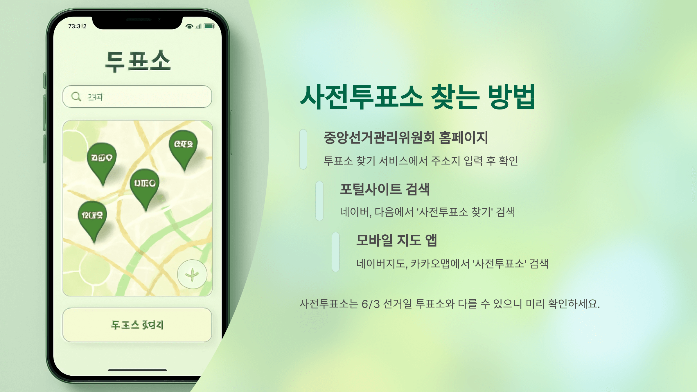 사전투표소 찾기(네이버지도, 카카오맵)