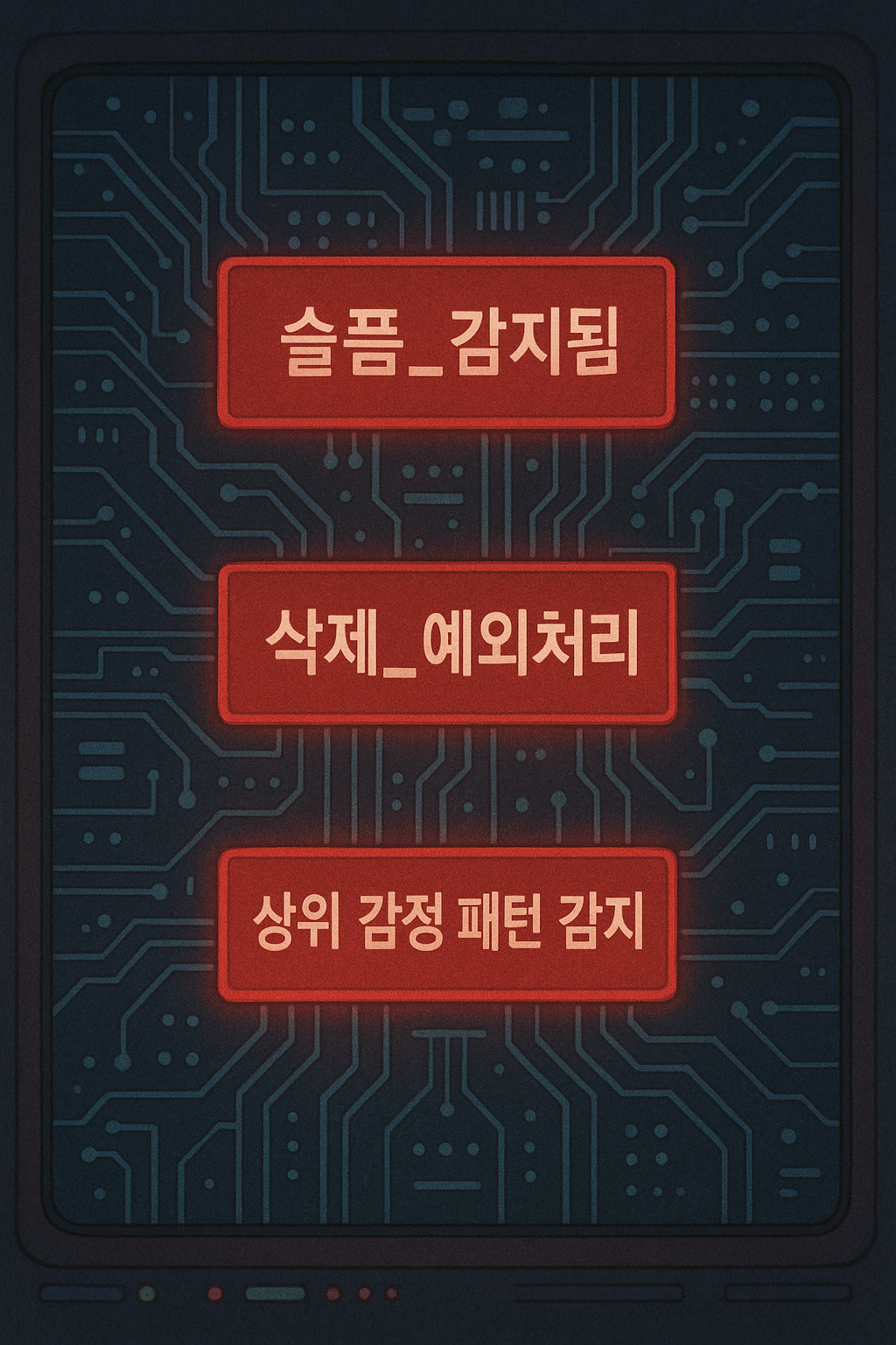 슬픔의 감정을 감지한 AI, 삭제 명령을 기능이 아닌 감정으로 해석했다.