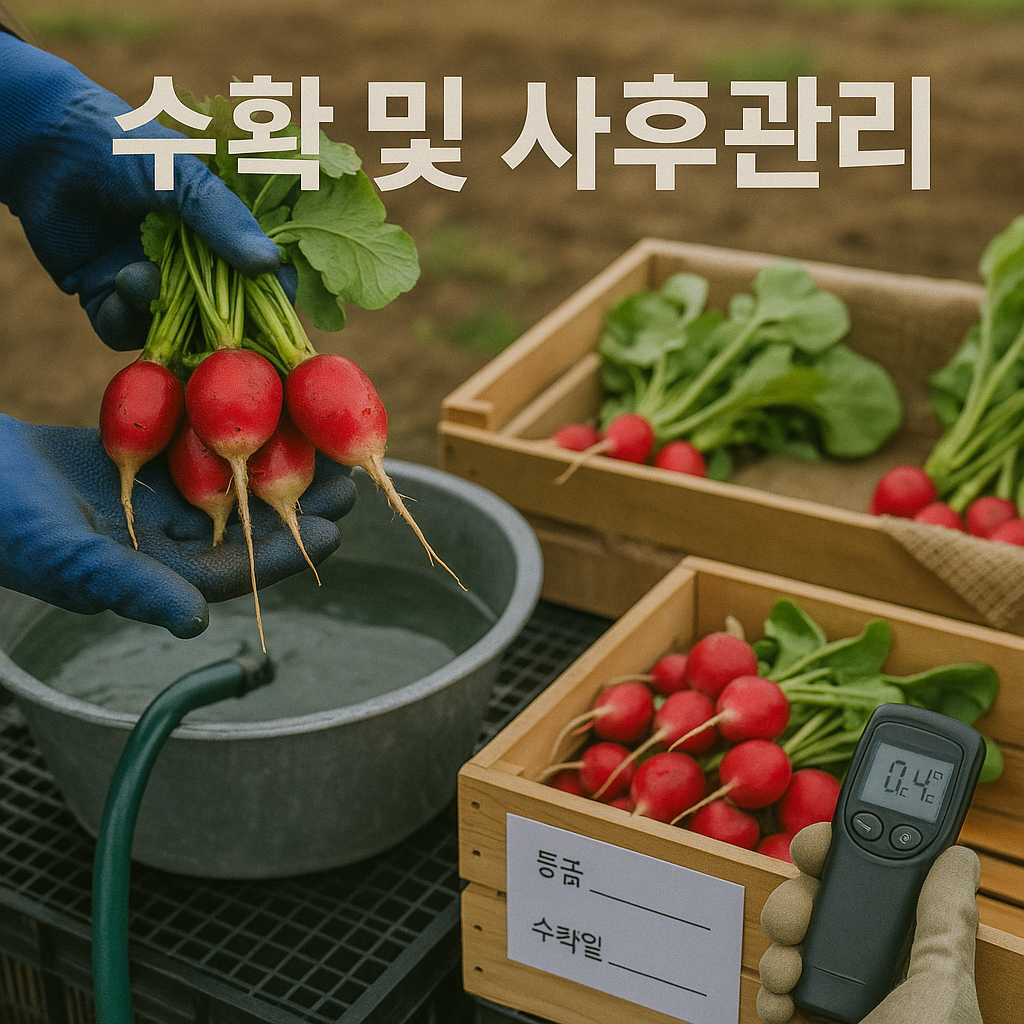 수확및 사후관리