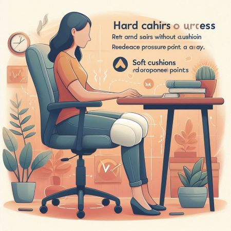 부드러운 방석이나 정형외과용 무릎 패드는 압점을 줄이고
전반적인 편안함을 높여줍니다.