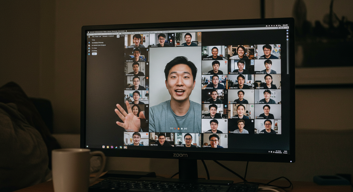 글로벌 커뮤니티와 교류 중인 노마드의 모습