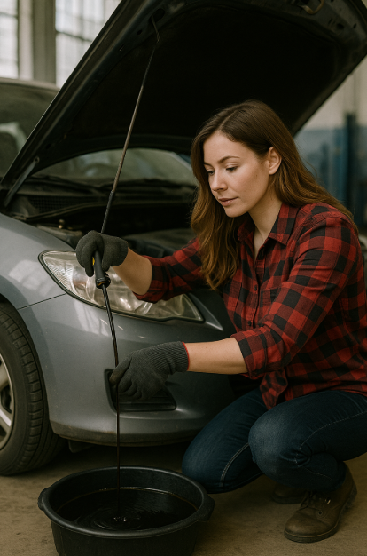 집에서 자가정비 하는 사진