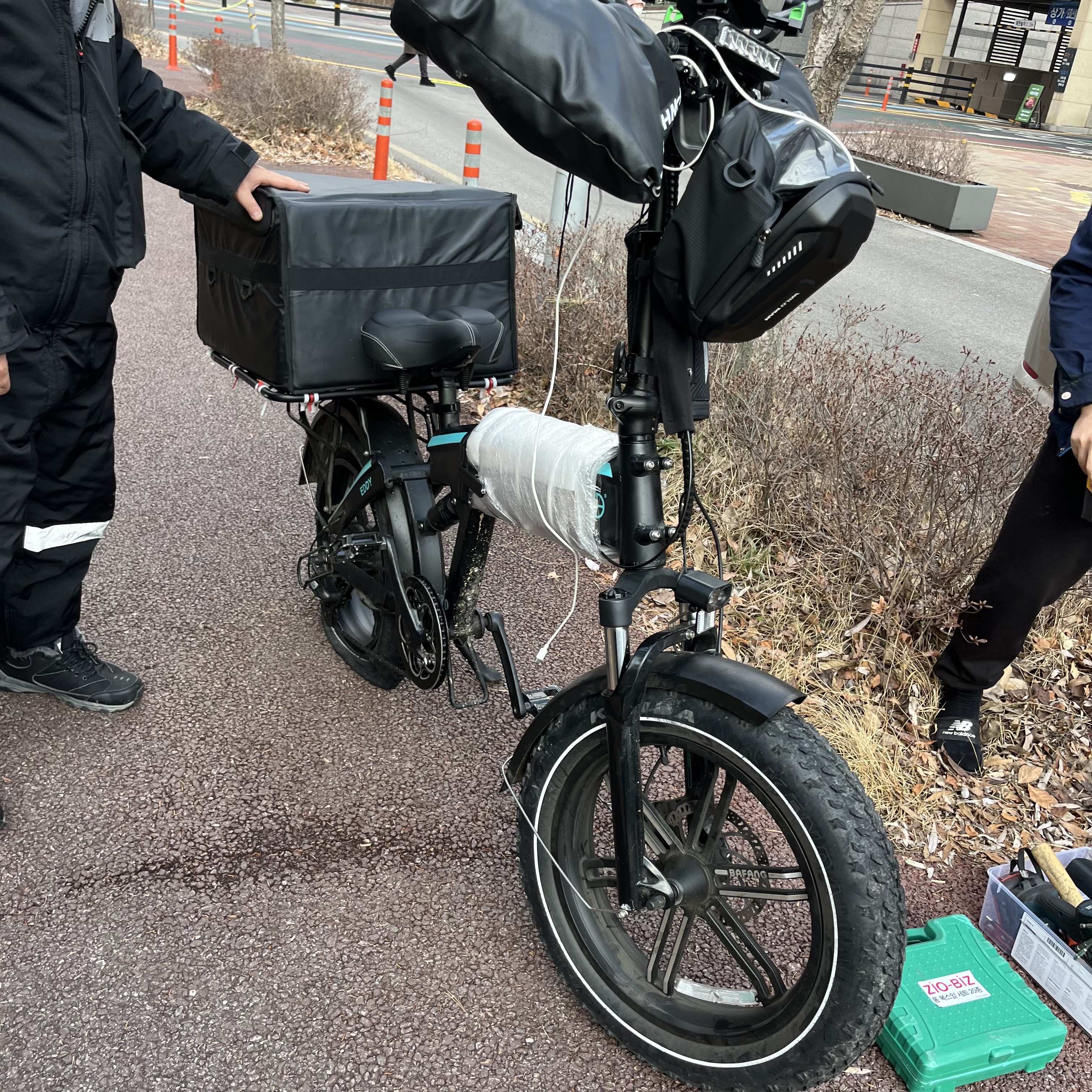 [수원 전기자전거 수리: 조보바이크 에디]-타이어 펑크 튜브 교체, JOBOBIKE EDDY AS, 화성 동탄 광교 용인 안양 오산 안산 군포 분당