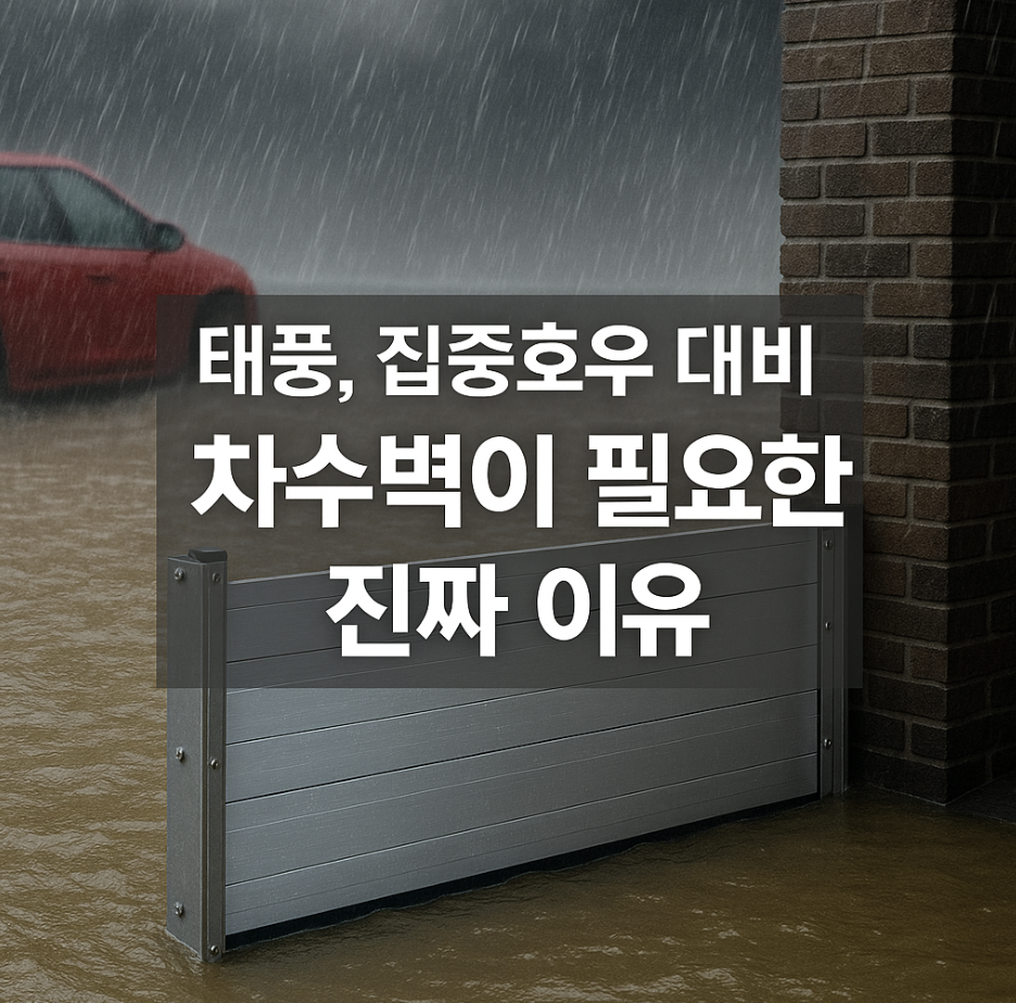태풍, 집중호우 대비, 차수벽이 필요한 진짜 이유