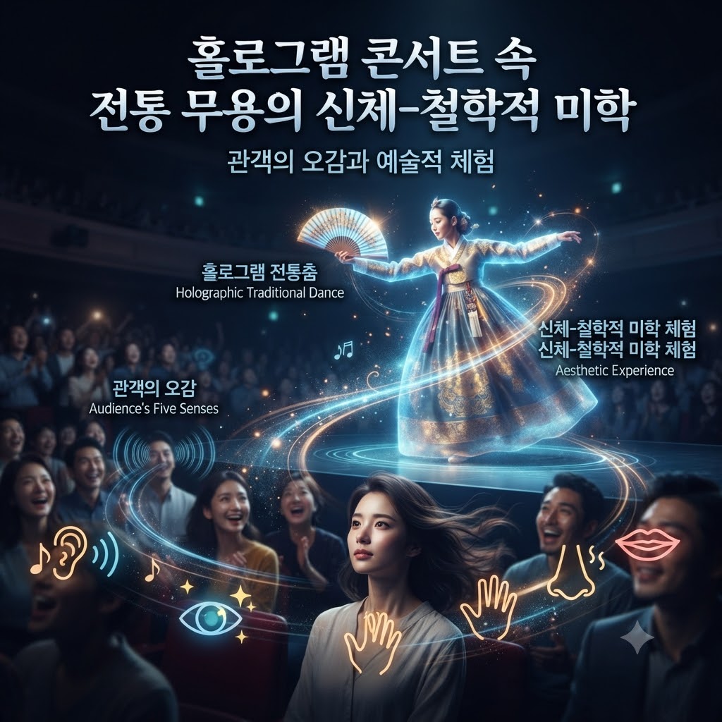홀로그램 콘서트 속 전통 무용 재현이 관객의 오감과 예술적 체험에 미치는 신체-철학적 영향
