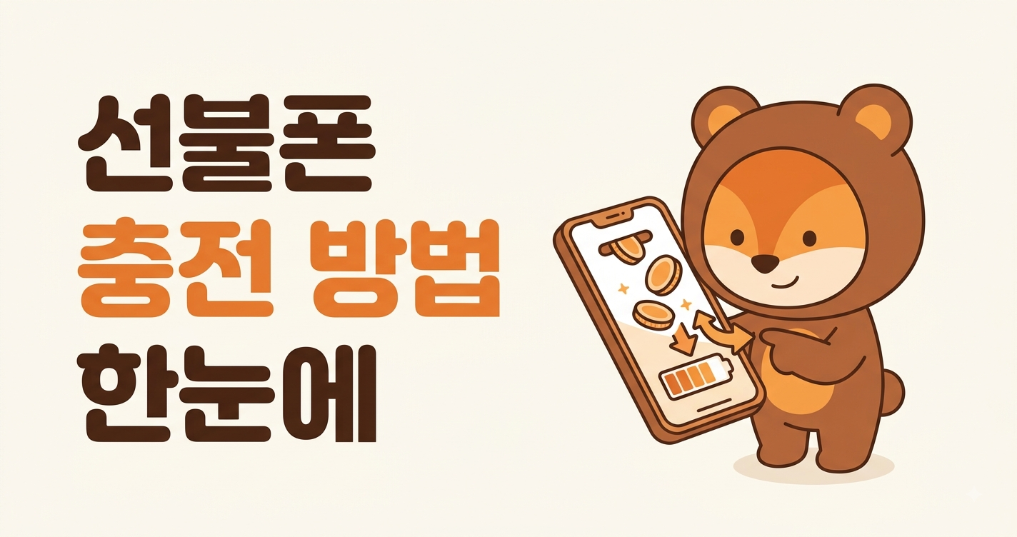 선불폰 충전 방법, KT·LG 통신사별 앱부터 자동충전·유효기간까지