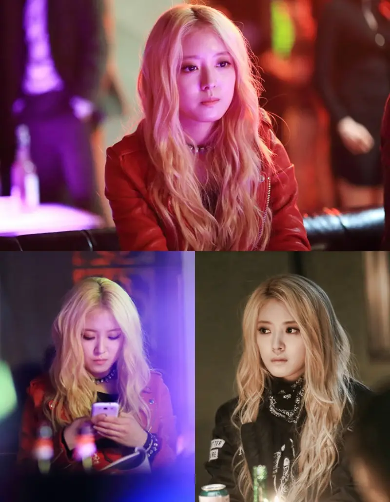 긴 노랑 웨이브 머리를 하고 있는 드라마 뱀파이어 탐정의 이세영