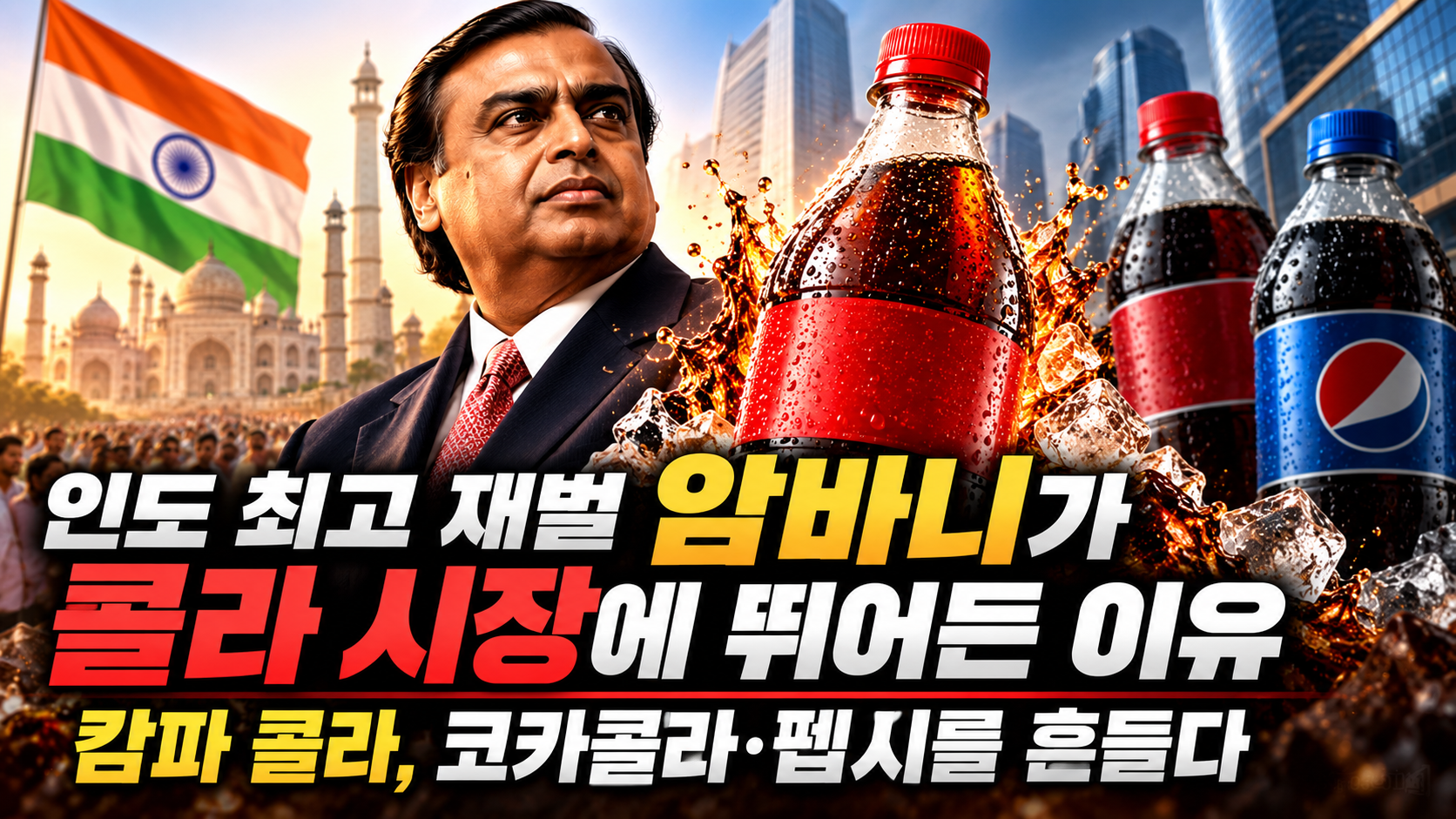 인도 최고 재벌 암바니가 콜라 시장에 뛰어든 이유|캄파 콜라, 코카콜라·펩시를 흔들다 관련 사진