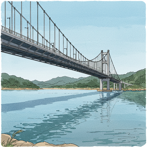 탐정호 출렁다리 사진