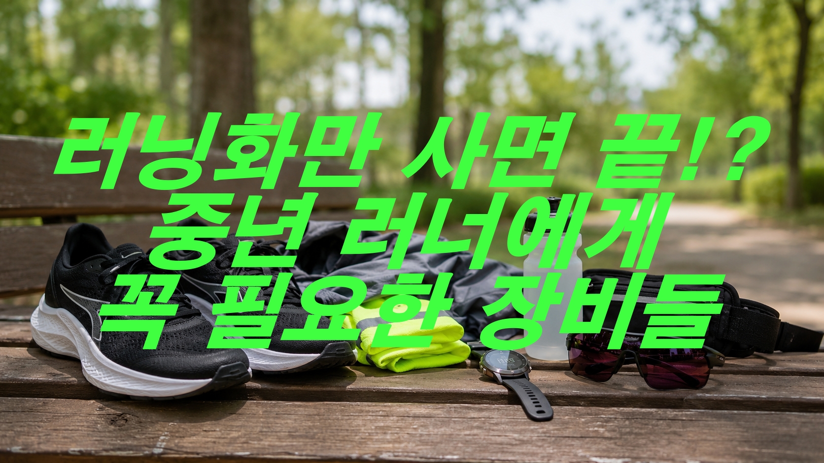 러닝화만 사면 끝!? 중년 러너에게 꼭 필요한 장비들