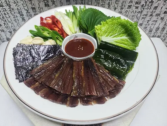 과메기-채소-쌈-형태