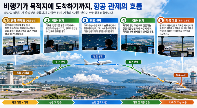 비행기가 같은 하늘에서 서로 부딪히지 않는 원리