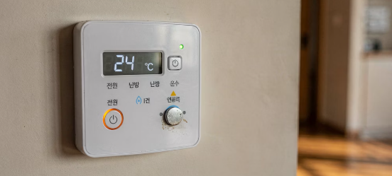 한국 가정에서 자주 사용하는 보일러 전원 스위치