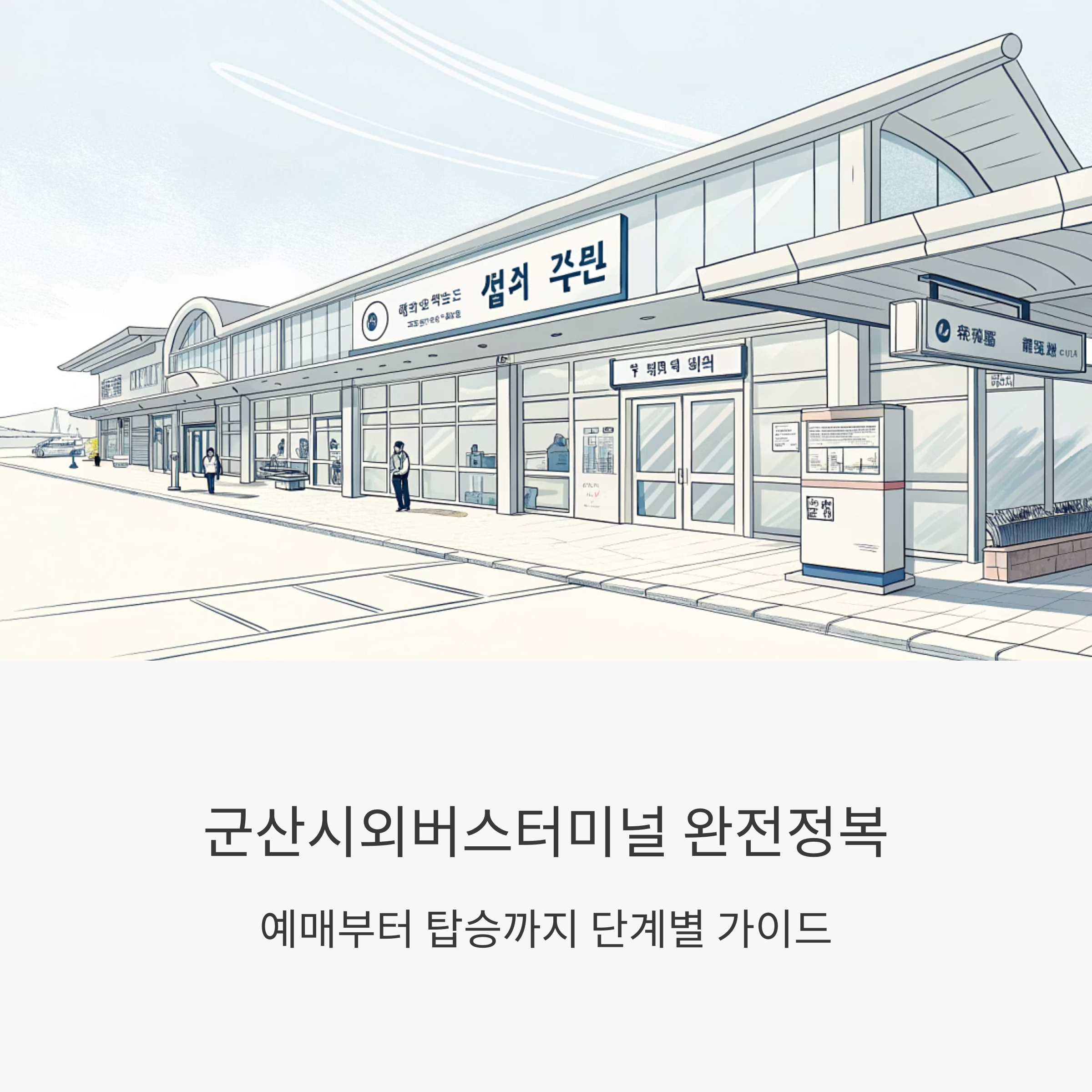 군산시외버스터미널 사용법