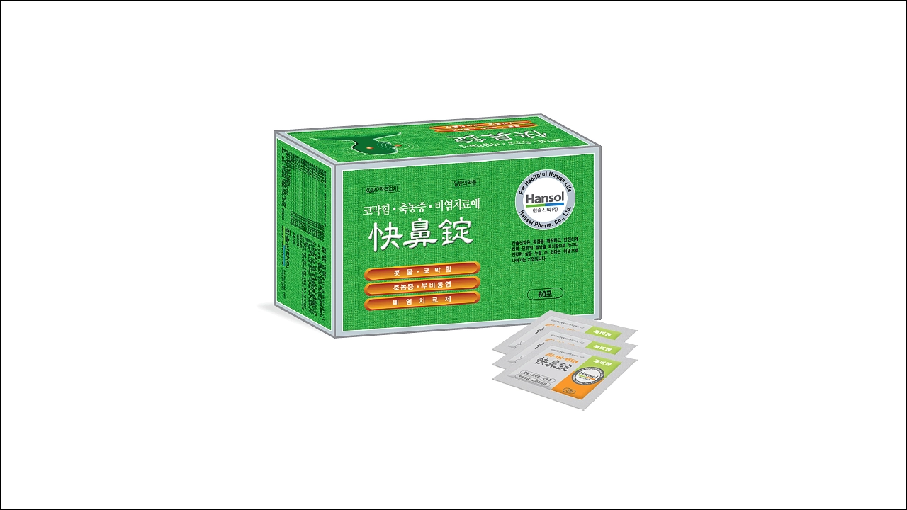 쾌비정 가격 효능 효과 부작용 비염약 축농증약 코막힘약