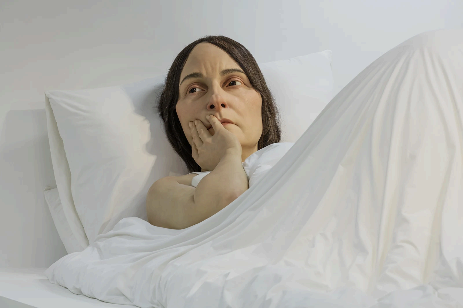 론 뮤익 Ron Mueck, 침대에서, in bed