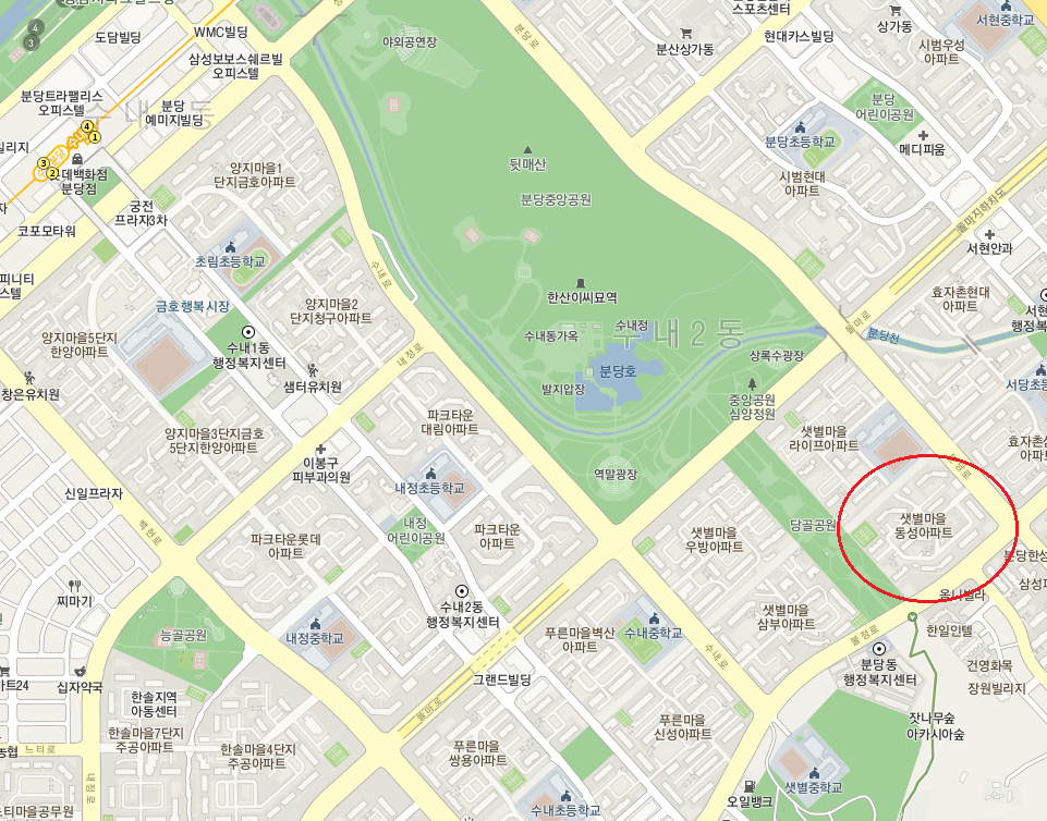 샛별동성-지도