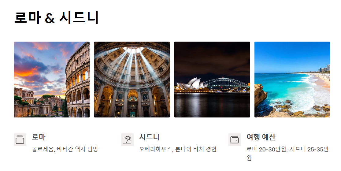 세계 여행지 순위 TOP 10