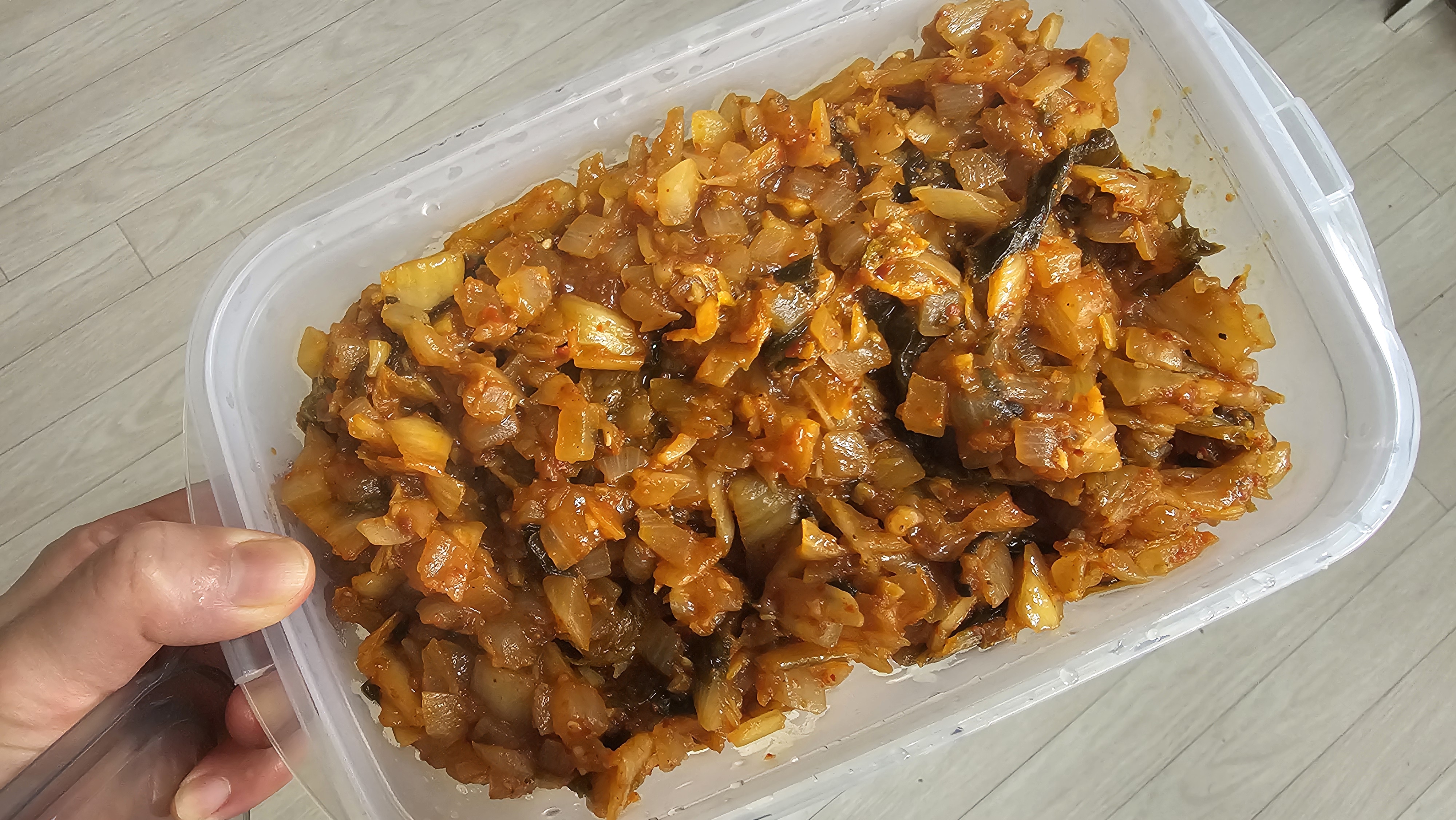 볶음 김치 완성