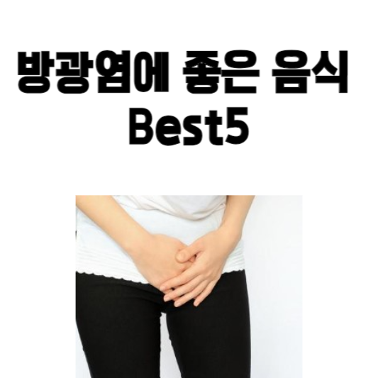 방광염에 좋은 음식 Best5