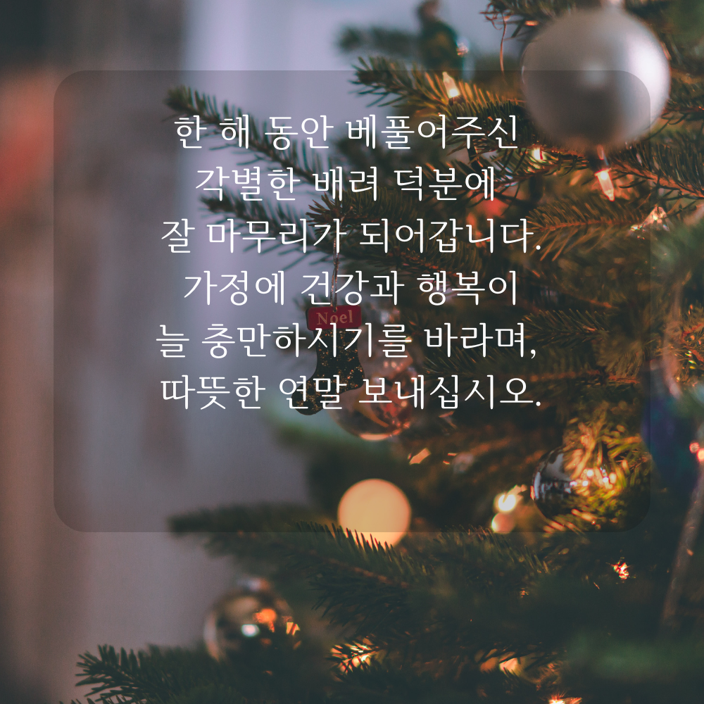 2025년 12월 인사말 문구 이미지 모음 글귀