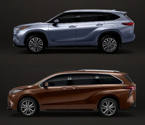 [대형 SUV 추천] 토요타 하이브리드 / 시에나 하이브리드 가격, 제원(배기량, 크기, 출력, 서스펜션), 연비 비교