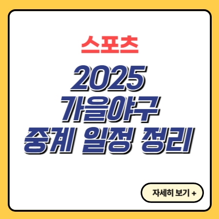 KBO 와일드카드전 일정