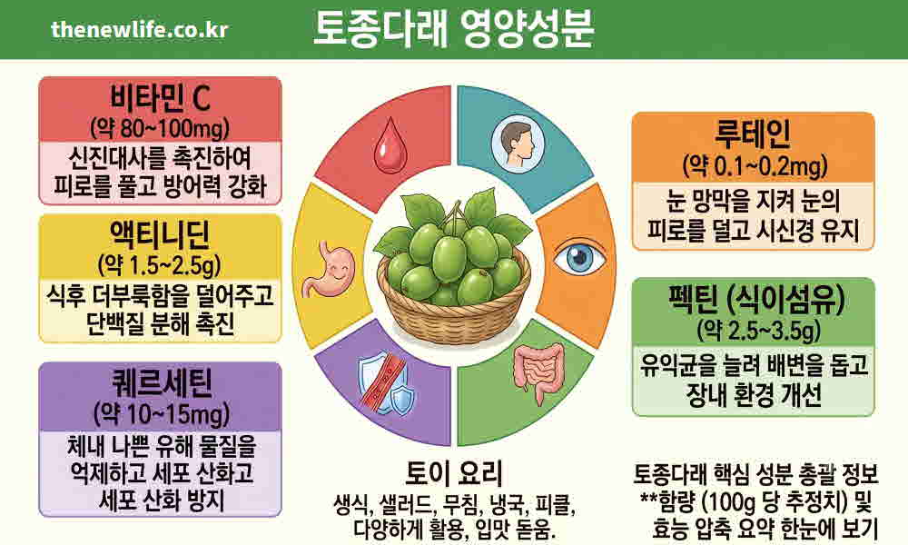 토종다래 영양성분