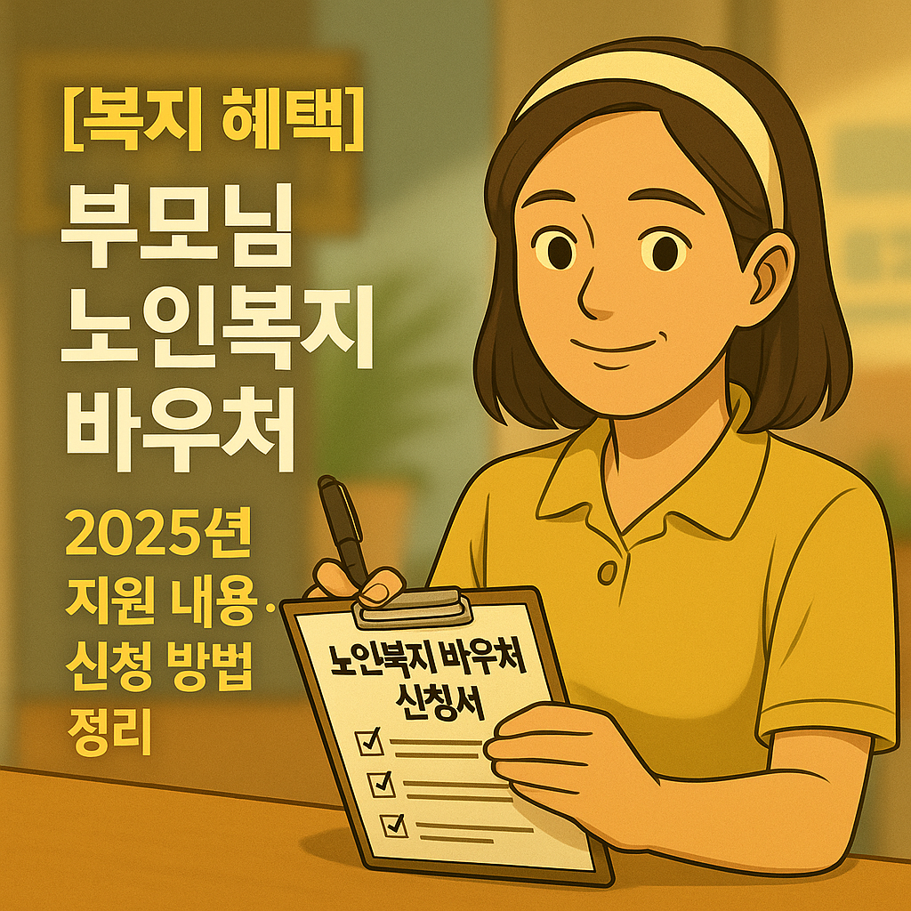 [복지 혜택] 부모님 노인복지 바우처 ｜ 2025년 지원 내용&middot;신청 방법 정리