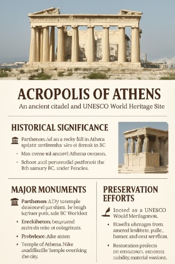 아크로폴리스 파르테논 신전과 에레크테이온 전경