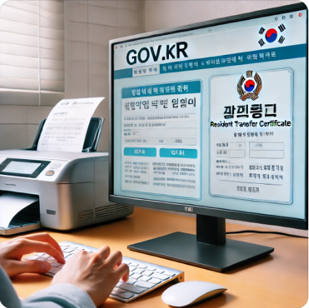 전입세대확인서 발급