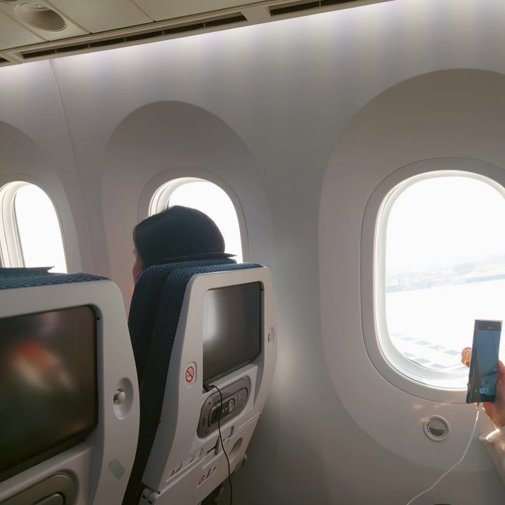 ANA항공이용후기-내부공간