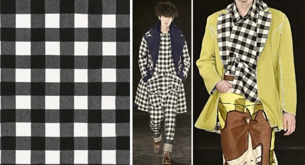 깅엄체크,블록체크