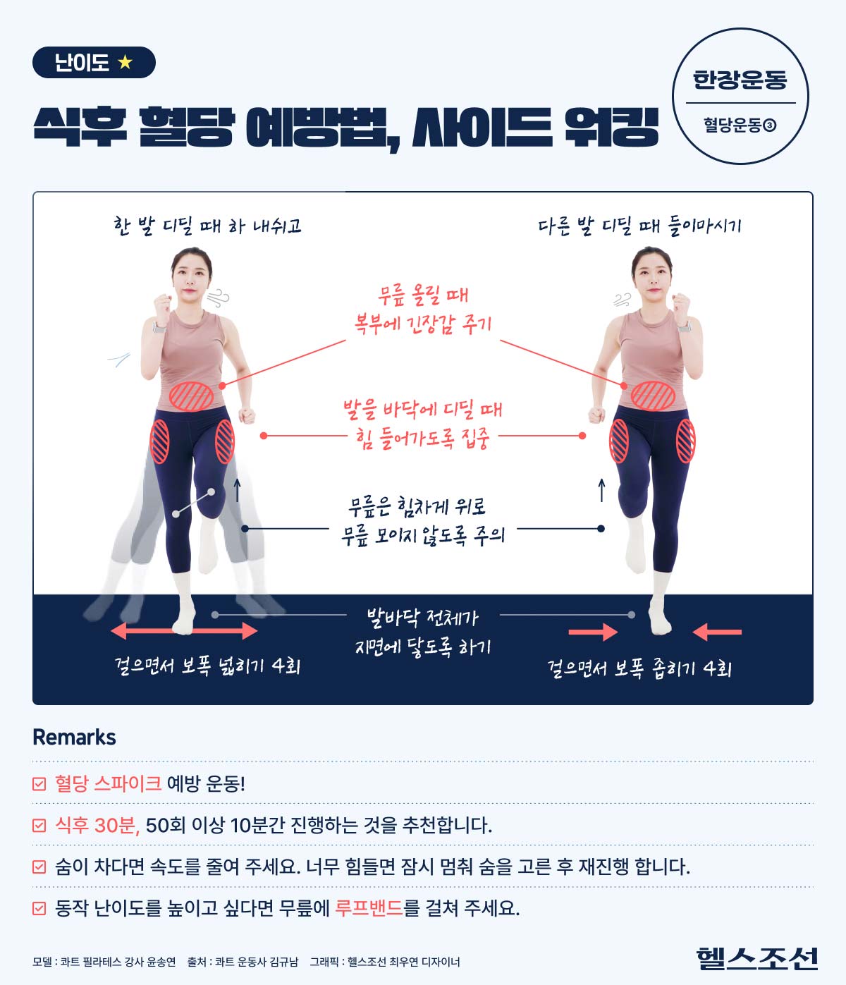 혈당 낮추는 운동