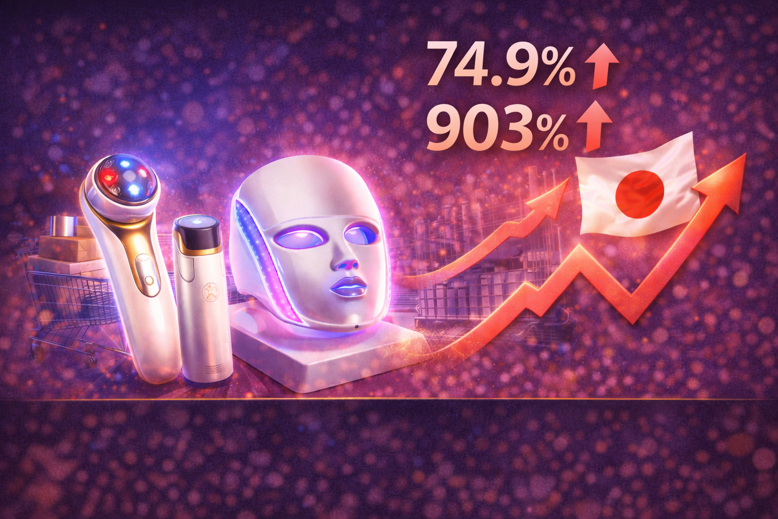 홈 뷰티 디바이스 수출 증가 이미지