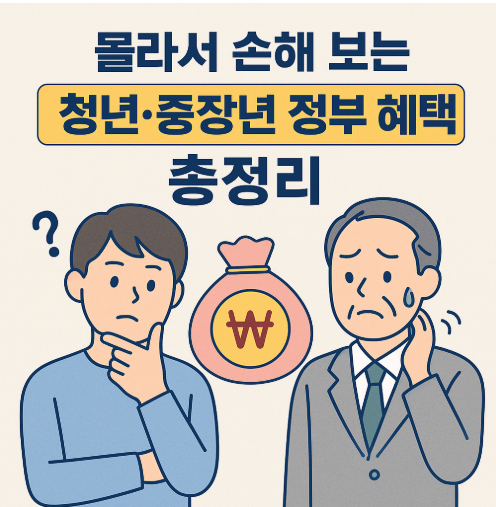 청년내일저축계좌 · 재취업 바우처 · 근로장려금