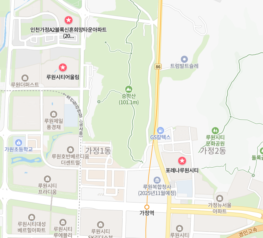 가정동 부동산 위치
