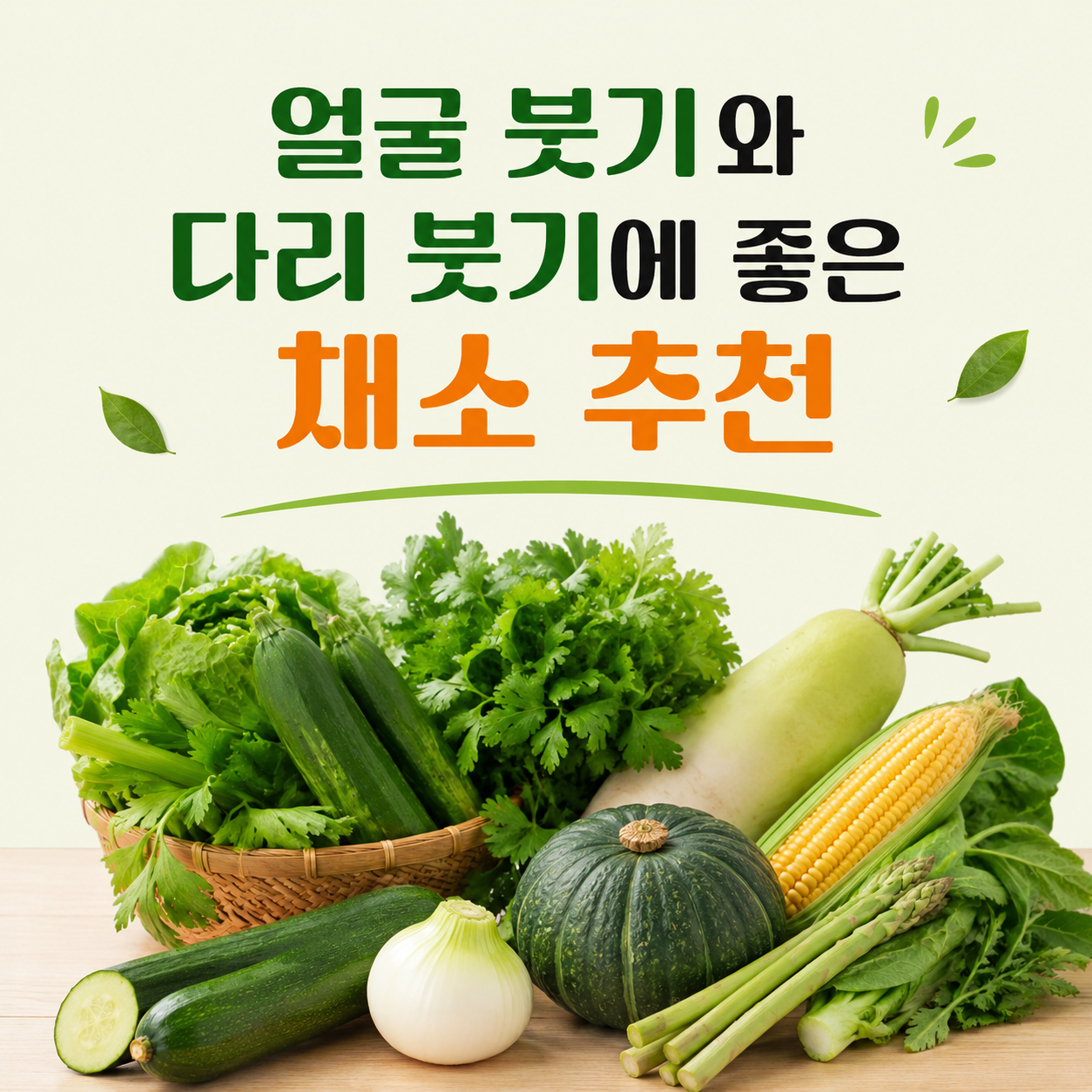 붓기 빼는 데 좋은 채소